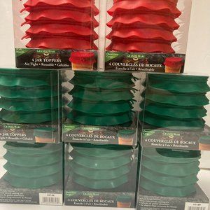 Granite Ware Silicone Canning Jar Toppers Lid Wide Mouth 8 (4) Packs